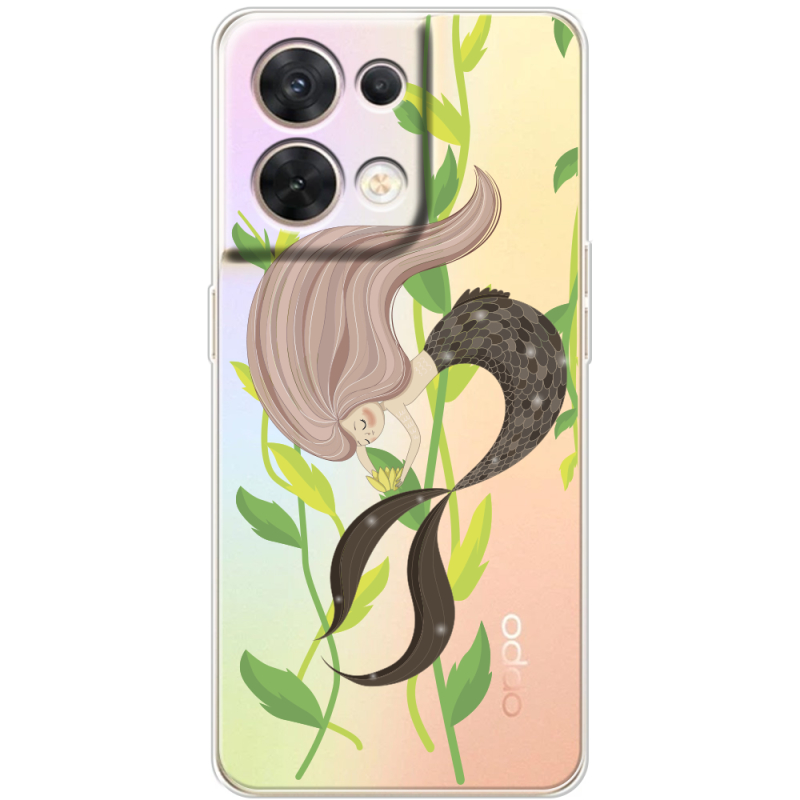Прозорий чохол BoxFace OPPO Reno 8 5G Cute Mermaid