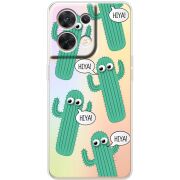 Прозорий чохол BoxFace OPPO Reno 8 5G с 3D-глазками HIYA