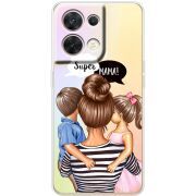 Прозорий чохол BoxFace OPPO Reno 8 5G Super Mama