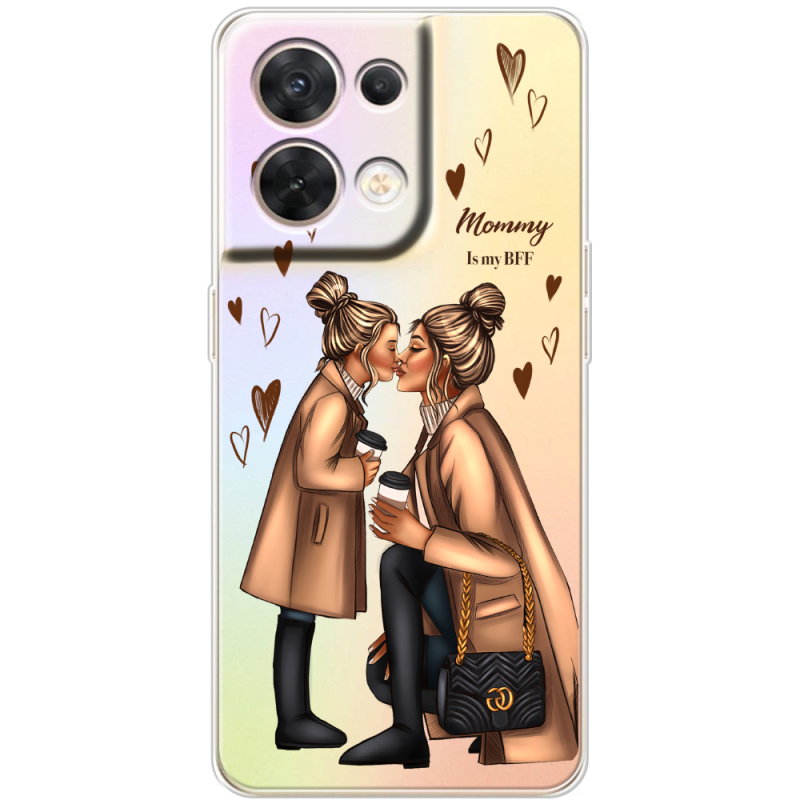 Прозорий чохол BoxFace OPPO Reno 8 5G Mommy Is My BFF