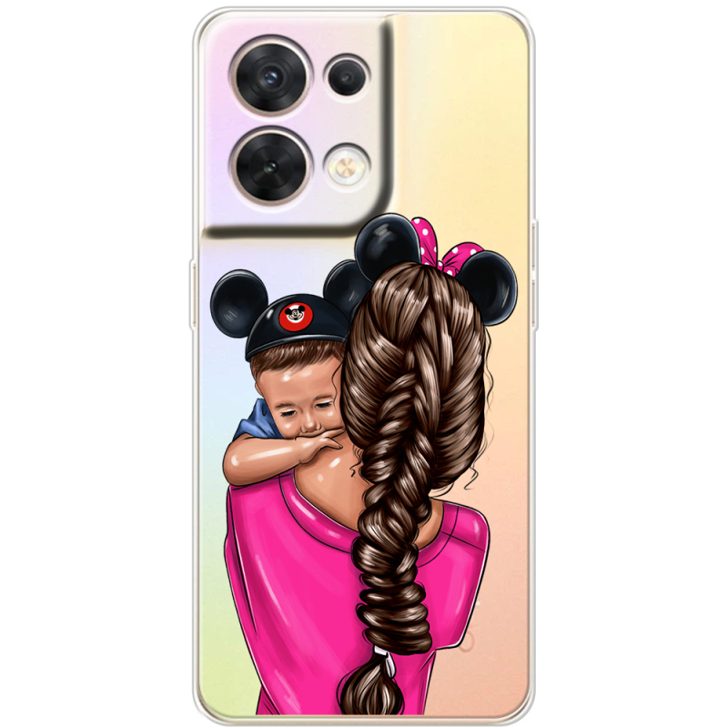 Прозорий чохол BoxFace OPPO Reno 8 5G Mouse Mommy