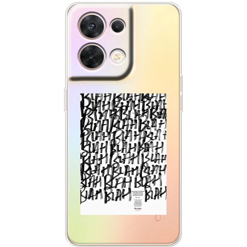 Прозорий чохол BoxFace OPPO Reno 8 5G Blah Blah