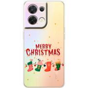 Прозорий чохол BoxFace OPPO Reno 8 5G Merry Christmas