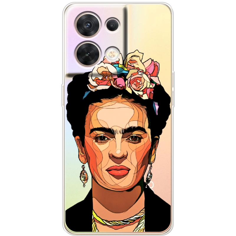 Прозорий чохол BoxFace OPPO Reno 8 5G Фрида Кало