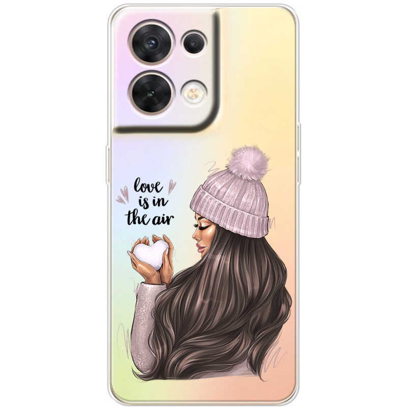 Прозорий чохол BoxFace OPPO Reno 8 5G love is in the air