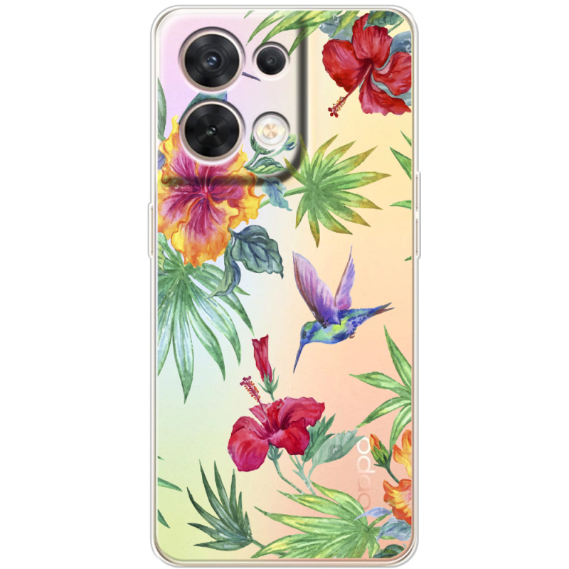 Прозорий чохол BoxFace OPPO Reno 8 5G Tropical