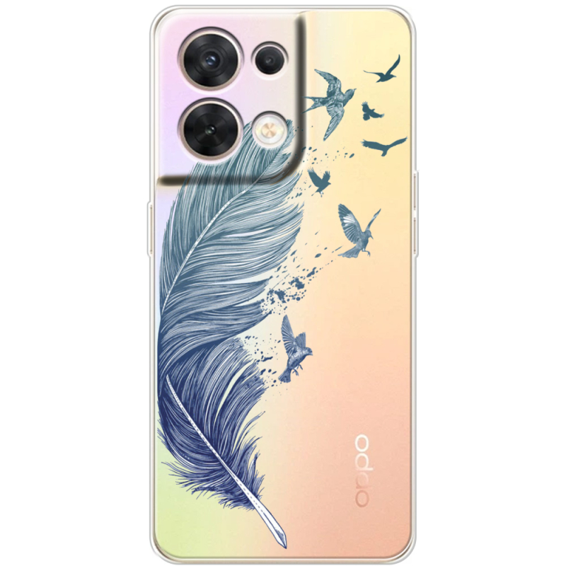 Прозорий чохол BoxFace OPPO Reno 8 5G Feather
