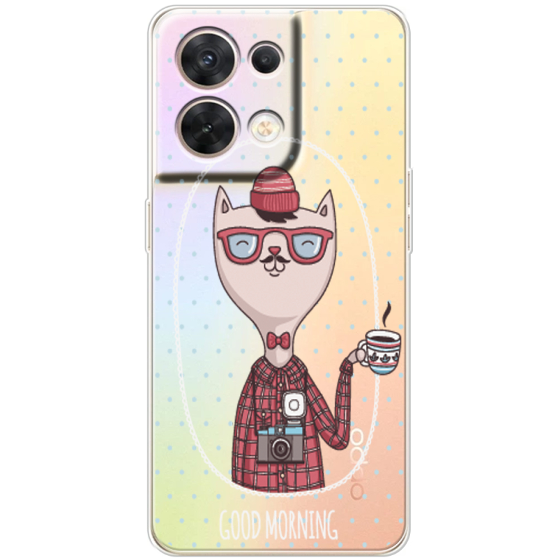 Прозорий чохол BoxFace OPPO Reno 8 5G Good Morning