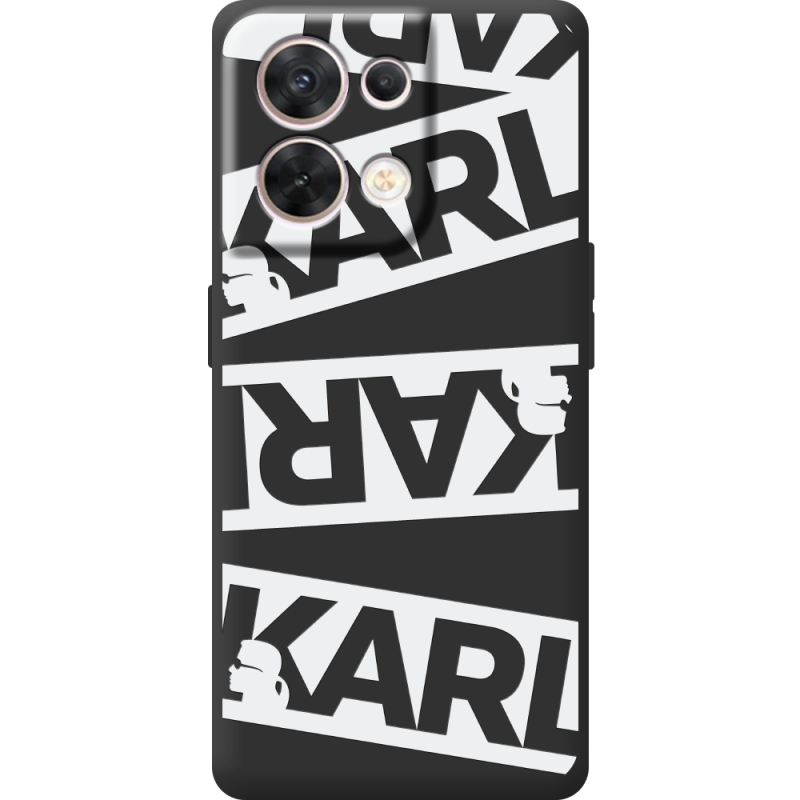 Чорний чохол BoxFace OPPO Reno 8 5G White Karl