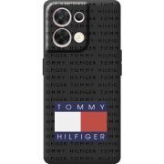 Чорний чохол BoxFace OPPO Reno 8 5G Tommy Print