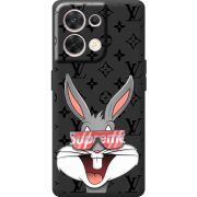 Чорний чохол BoxFace OPPO Reno 8 5G looney bunny