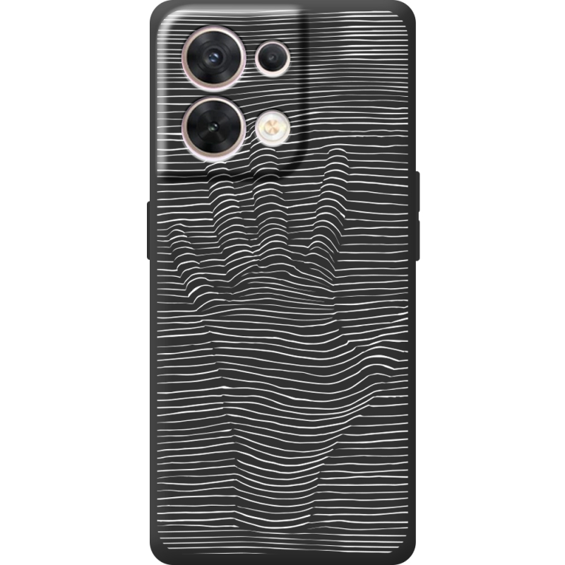 Чорний чохол BoxFace OPPO Reno 8 5G Optical Hand