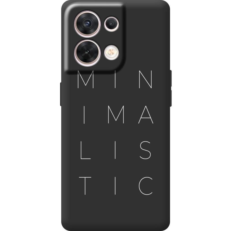 Чорний чохол BoxFace OPPO Reno 8 5G Minimalistic