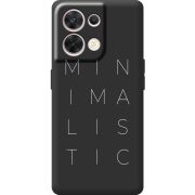 Чорний чохол BoxFace OPPO Reno 8 5G Minimalistic