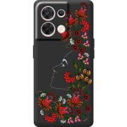 Чорний чохол BoxFace OPPO Reno 8 5G 3D Ukrainian Muse