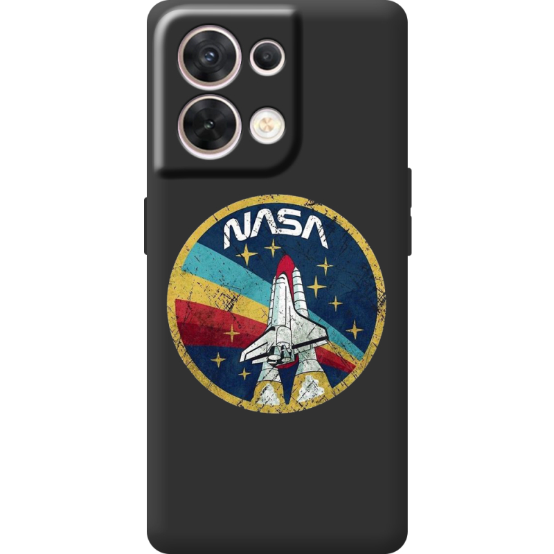 Чорний чохол BoxFace OPPO Reno 8 5G NASA