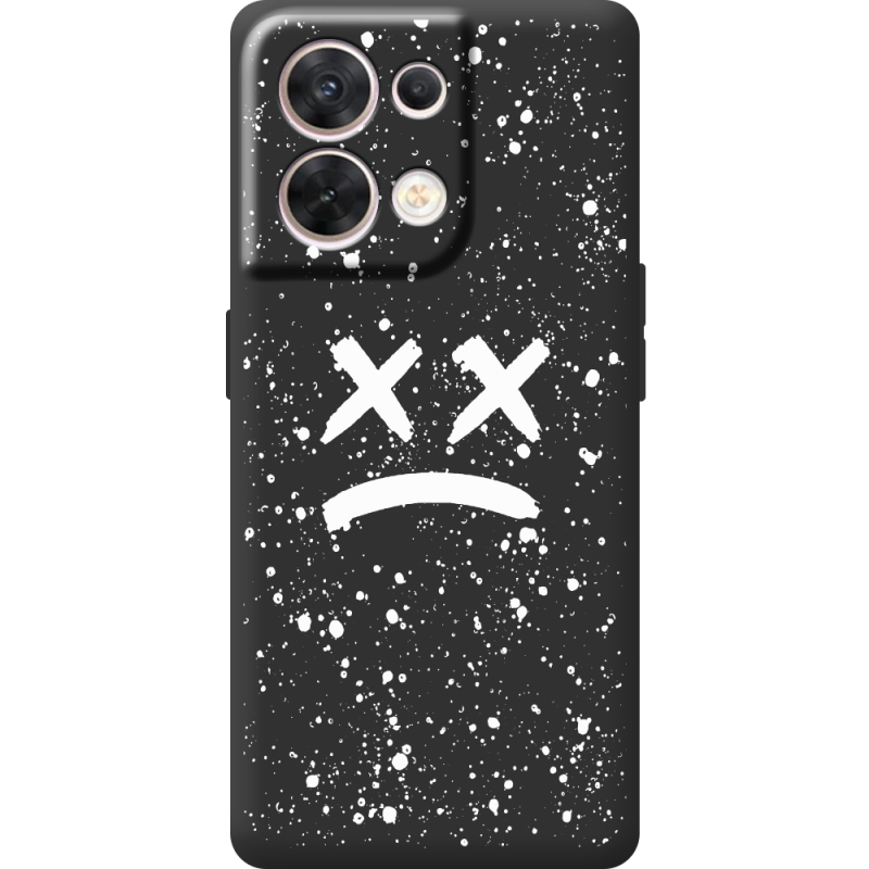 Чорний чохол BoxFace OPPO Reno 8 5G Sad Way