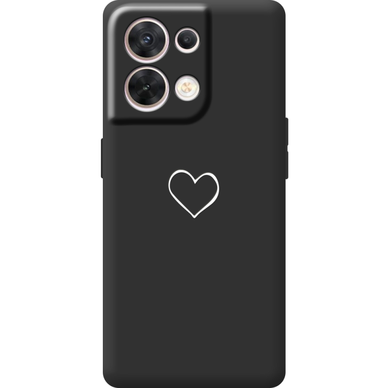 Чорний чохол BoxFace OPPO Reno 8 5G My Heart