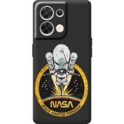 Чорний чохол BoxFace OPPO Reno 8 5G NASA Spaceship