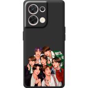 Чорний чохол BoxFace OPPO Reno 8 5G BTS
