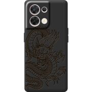 Чорний чохол BoxFace OPPO Reno 8 5G Chinese Dragon