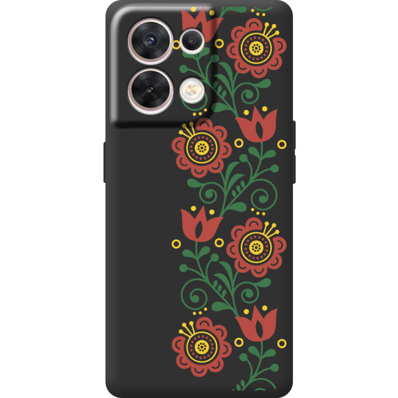 Чорний чохол BoxFace OPPO Reno 8 5G Ethno