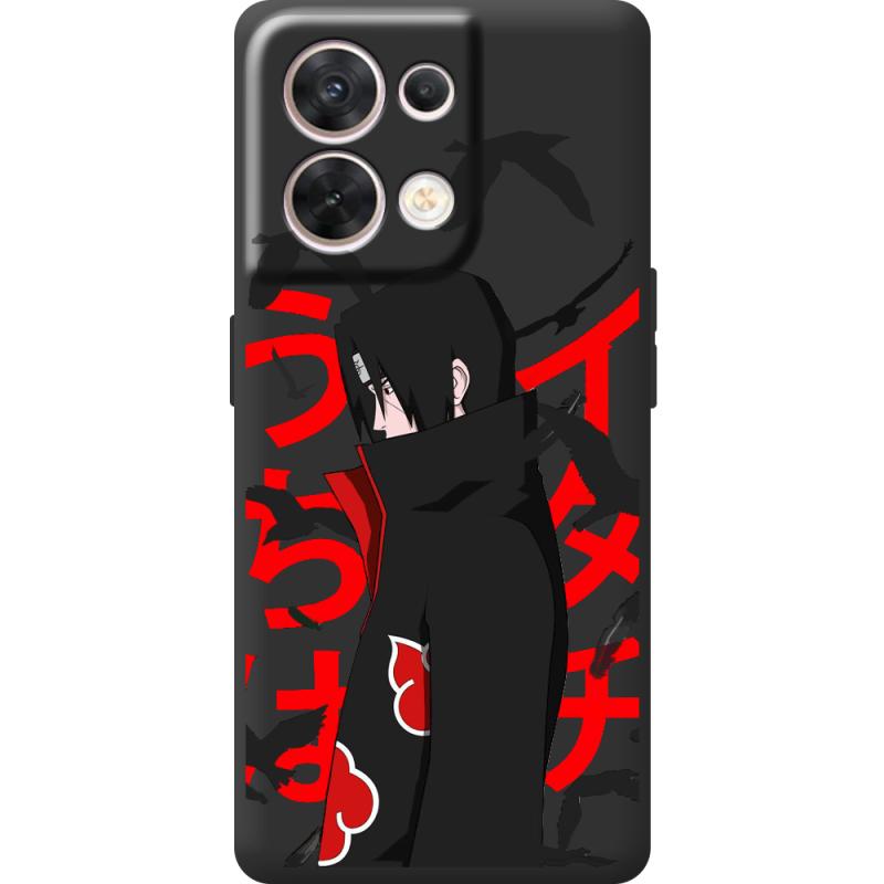Чорний чохол BoxFace OPPO Reno 8 5G Учиха Итачи