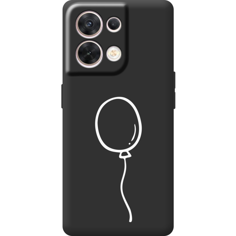 Чорний чохол BoxFace OPPO Reno 8 5G Balloon