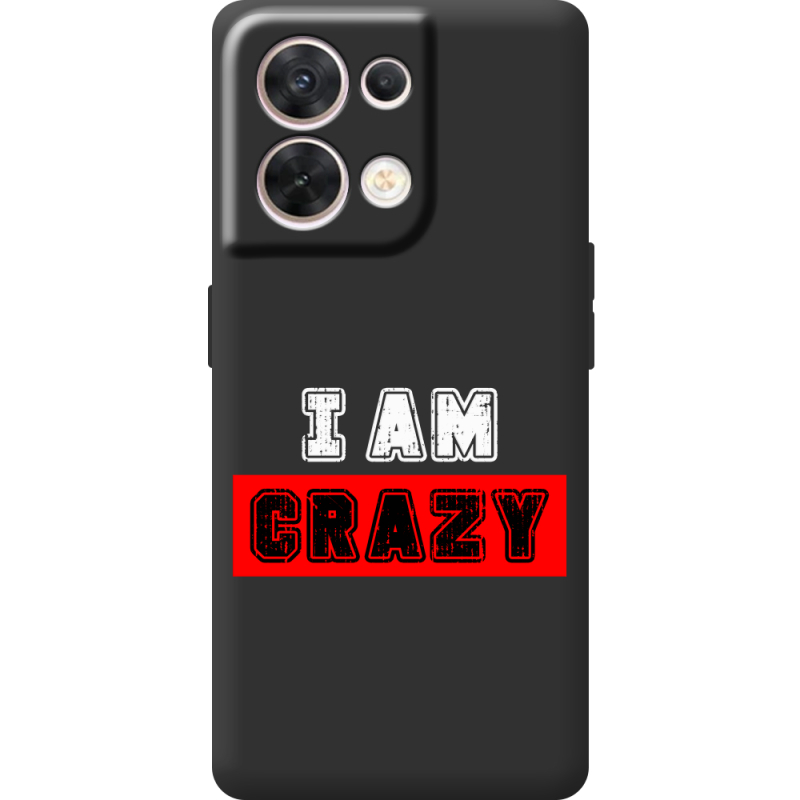 Чорний чохол BoxFace OPPO Reno 8 5G I'm Crazy