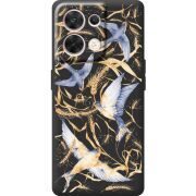 Чорний чохол BoxFace OPPO Reno 8 5G Ластівки