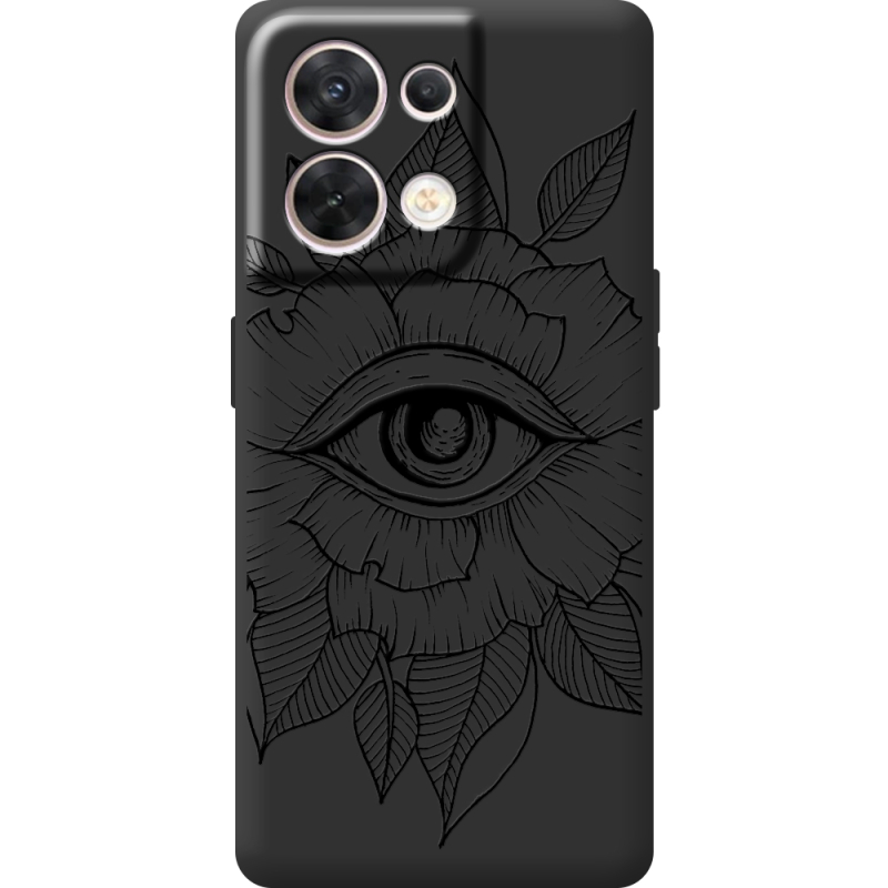 Чорний чохол BoxFace OPPO Reno 8 5G Eye