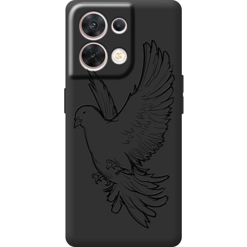 Чорний чохол BoxFace OPPO Reno 8 5G Dove