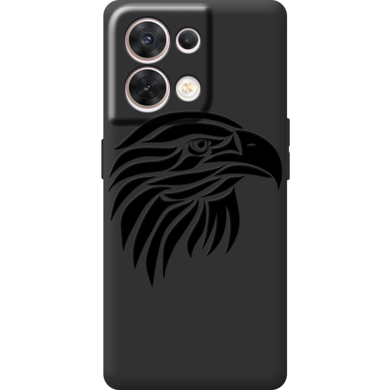 Чорний чохол BoxFace OPPO Reno 8 5G Eagle