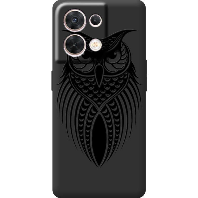 Чорний чохол BoxFace OPPO Reno 8 5G Owl