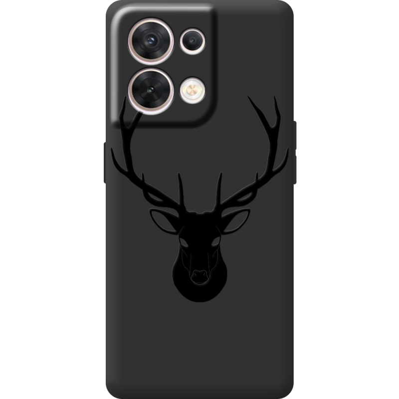 Чорний чохол BoxFace OPPO Reno 8 5G Deer