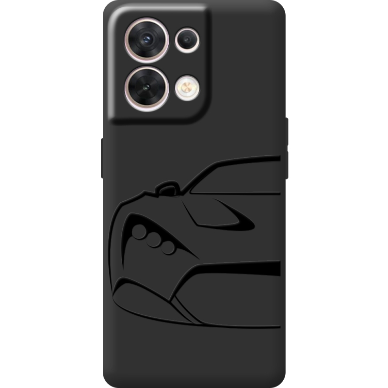 Чорний чохол BoxFace OPPO Reno 8 5G Sportcar