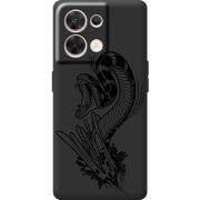 Чорний чохол BoxFace OPPO Reno 8 5G Snake