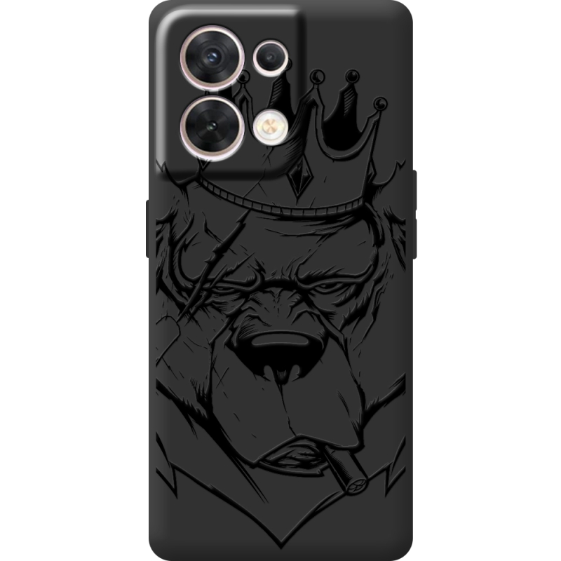 Чорний чохол BoxFace OPPO Reno 8 5G Bear King