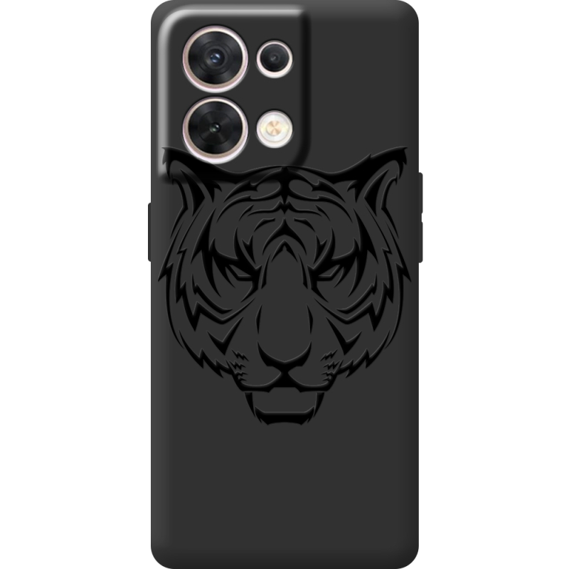 Чорний чохол BoxFace OPPO Reno 8 5G Tiger