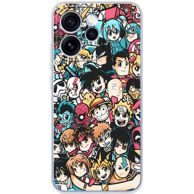 Чохол BoxFace OPPO Reno 15 Pro Anime Stickers