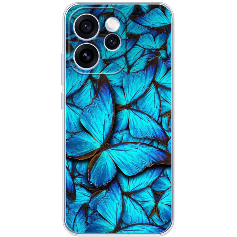 Чохол BoxFace OPPO Reno 15 Pro лазурные бабочки