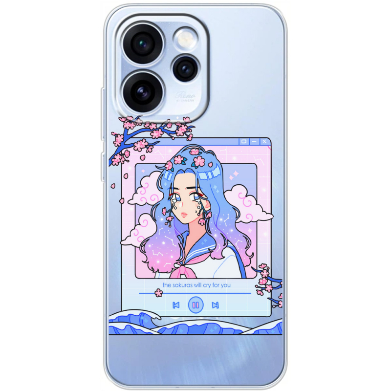 Прозорий чохол BoxFace OPPO Reno 15 Pro The Sakuras Will Cry For You