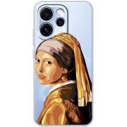 Прозорий чохол BoxFace OPPO Reno 15 Pro Девушка с жемчужной серёжкой