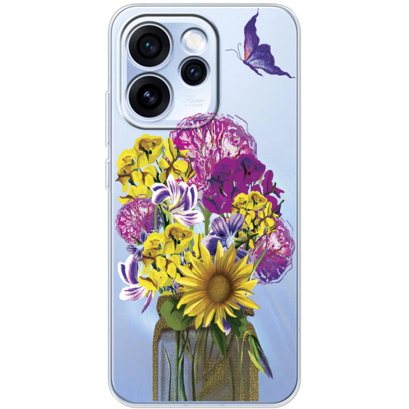 Прозорий чохол BoxFace OPPO Reno 15 Pro My Bouquet