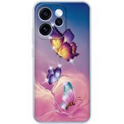 Чохол зі стразами OPPO Reno 15 Pro Butterflies