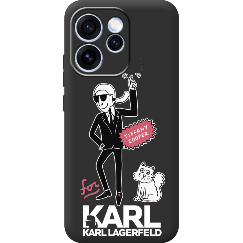 Чорний чохол BoxFace OPPO Reno 15 Pro For Karl