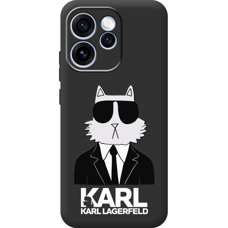 Чорний чохол BoxFace OPPO Reno 15 Pro Cat in Black