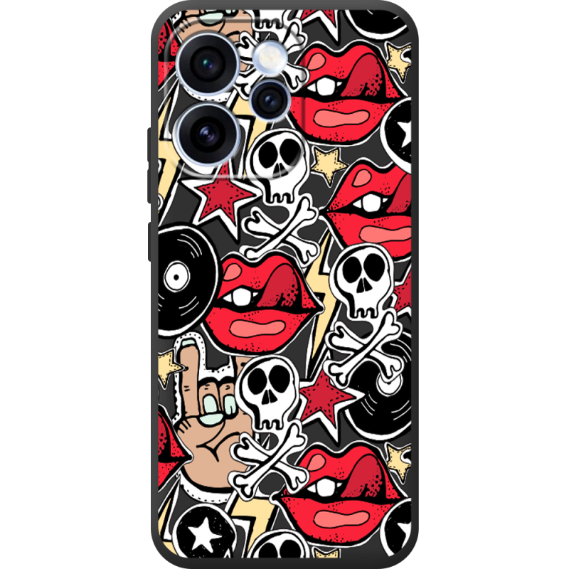 Чорний чохол BoxFace OPPO Reno 15 Pro Rock Graffiti