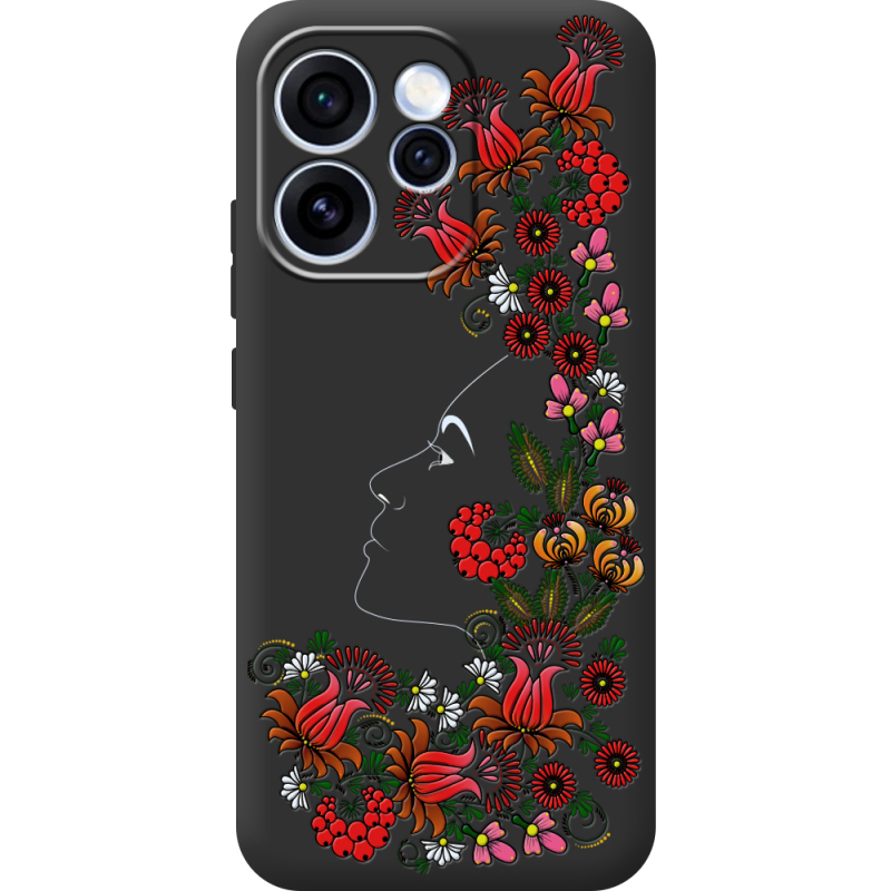 Чорний чохол BoxFace OPPO Reno 15 Pro 3D Ukrainian Muse