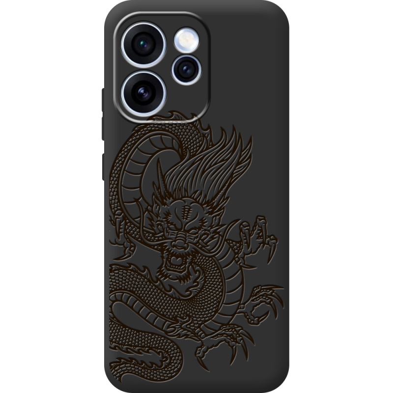Чорний чохол BoxFace OPPO Reno 15 Pro Chinese Dragon